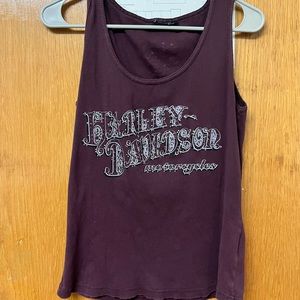 Maroon Harley Davidson women’s tank